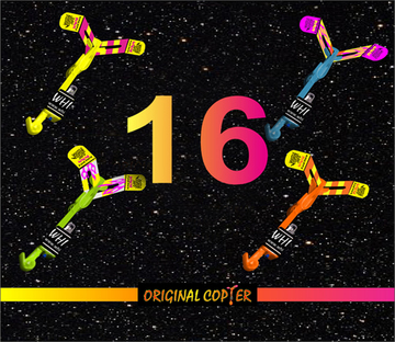 Small Party Pack Sixteen ORIGINAL COPTERS LED COPTER with EXCLUSIVE VIPER LAUNCHER $30.00