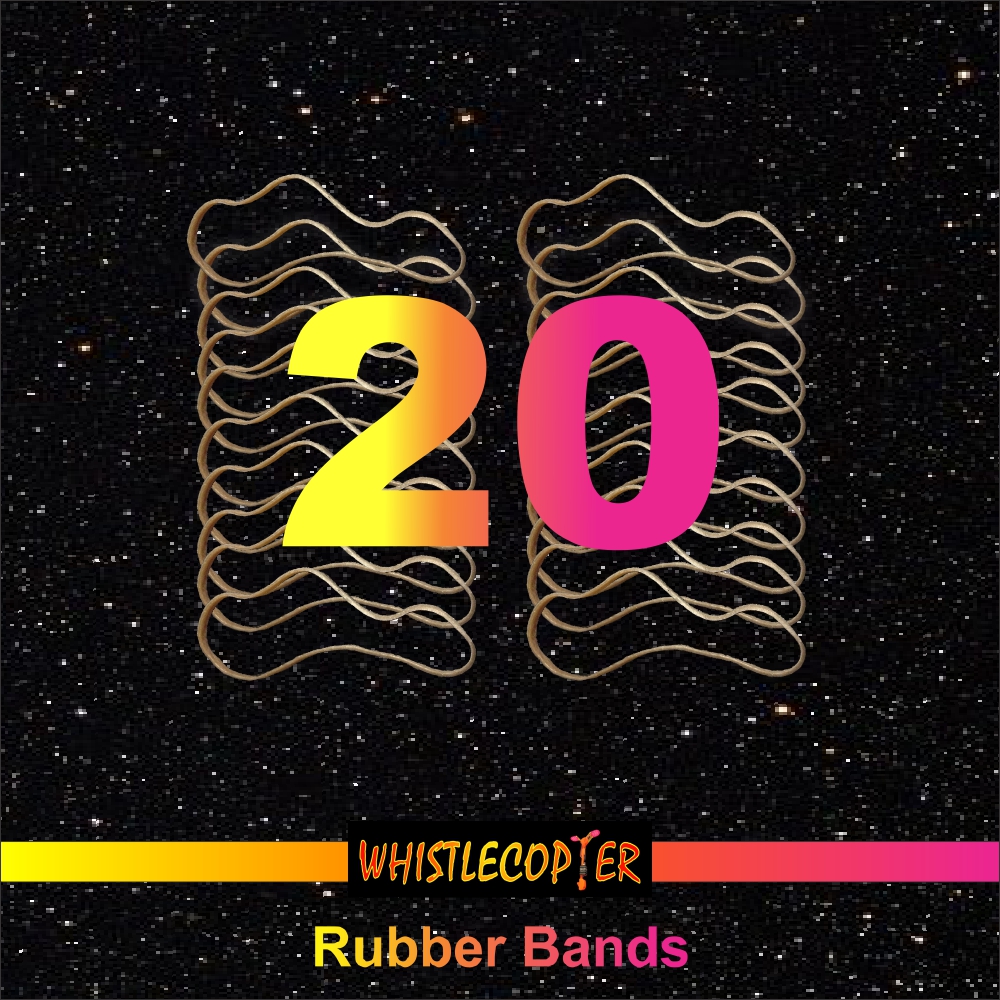 Twenty Pack PREMIUM RED 7 INCH Rubber Bands