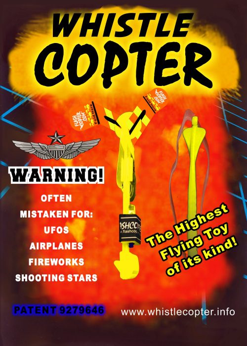 whistle copter blister pack