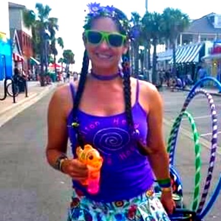 Mrs. Fun with Bubble Gun