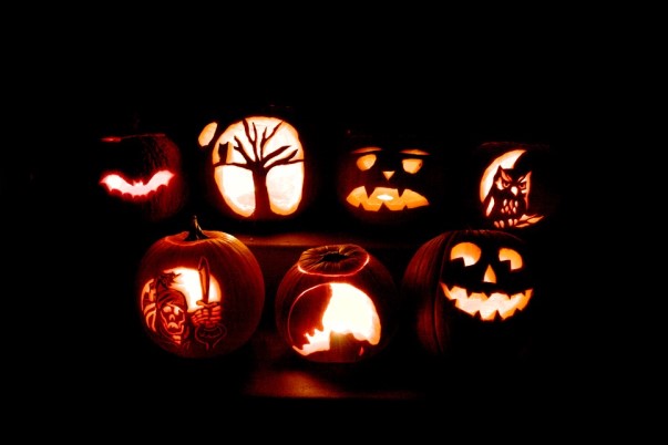 carved pumpkins