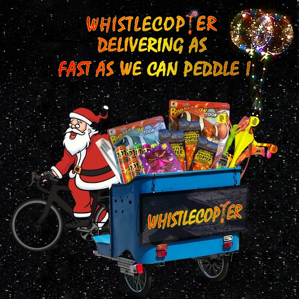 Whistlecopter Pedi-cap Santa