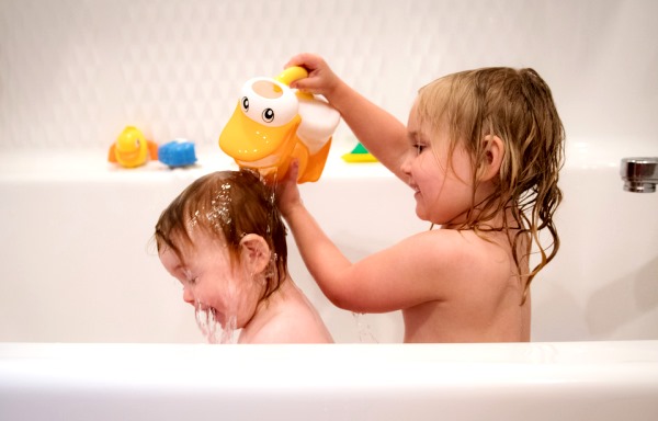 Bathing with Sibling