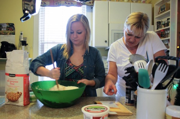 Mother and Daughter Baking