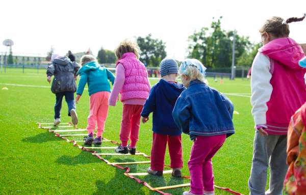 Children Playing Outdoors