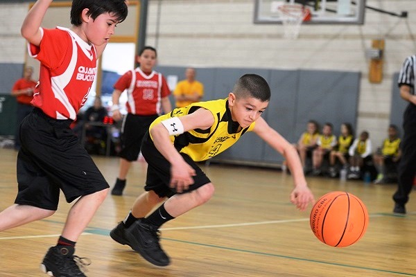 Children Playing Basketball