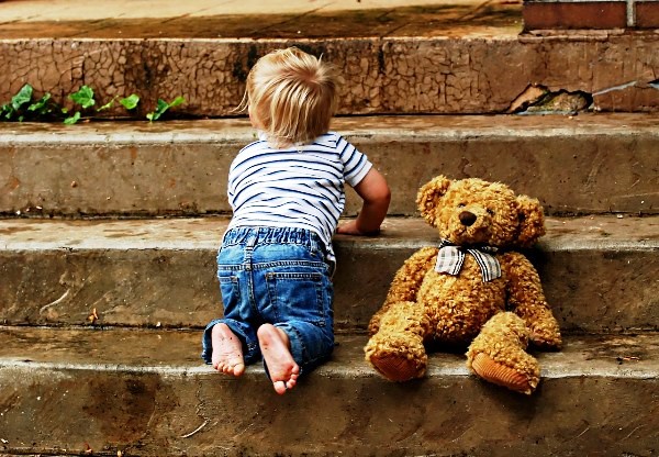 Little Boy Climbing 