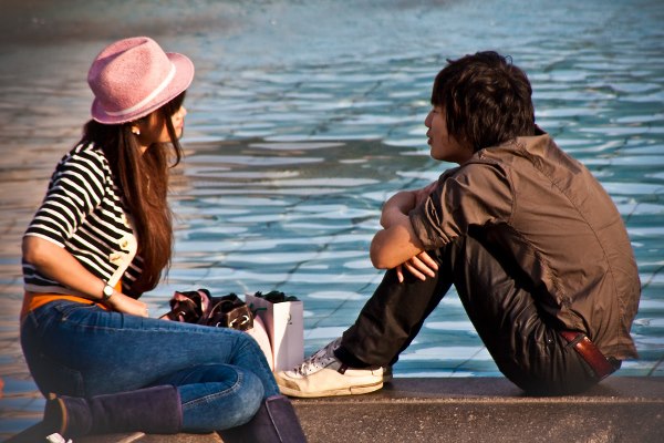 Teenage Couple Hanging Out