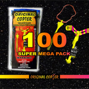 100 Pack Original Copter Flying Toys with Exclusive Viper Launcher